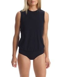 Commando - Essential Cotton Muscle Thong Bodysuit - Lyst