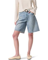 Rag & Bone - Miramar Mckenna Trompe L'Oeil Faux Denim Shorts - Lyst