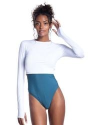 BloqUV - Long Sleeve Crop Top For Everyday Sun And Uv Protection - Lyst