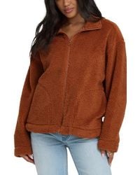 Billabong - Sun City Embroidered Faux Shearling Jacket - Lyst