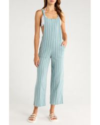 Billabong - Pacific Time Cotton Gauze Jumpsuit - Lyst