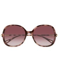 Chloé - 57Mm Gradient Round Sunglasses - Lyst