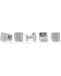 Cufflinks Inc. - Set Of 5 Textured Square Shirt Studs - Lyst