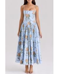 House Of Cb - Ysabella Floral Maxi Sundress - Lyst