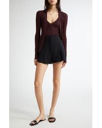 Johnstons of Elgin - Rib Superfine Cashmere V-Neck Cardigan - Lyst