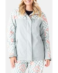 Roxy - Jetty Water Repellent Hooded Technical Snow Jacket - Lyst