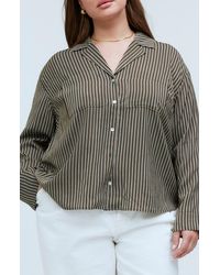 Madewell - Stripe Resort Long Sleeve Seersucker Button-up Shirt - Lyst