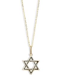 Bony Levy - 14K Star Of David Pendant Necklace - Lyst