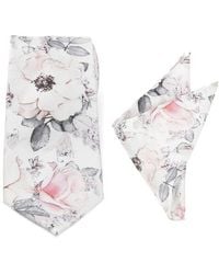 Cufflinks Inc. - Floral Silk Tie & Pocket Square - Lyst