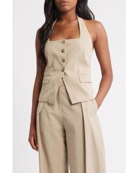 Mango - Olivia Halter Neck Vest - Lyst