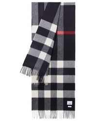 Burberry - Check Cashmere Scarf - Lyst