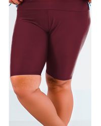 Calypsa - Plus Size Long Bike Swim Shorts - Lyst