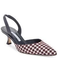 Manolo Blahnik - Carolyne Kitten Heel Slingback Pump - Lyst