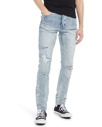 Ksubi - Chitch Punk Trashed Skinny Fit Stretch Jeans In Philly Blue At Nordstrom Rack - Lyst