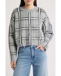 DELUC - Jacob Plaid Jacquard Mock Neck Sweater - Lyst