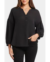 NYDJ - Paulina Tie Dye Recycled Polyester Peasant Top - Lyst