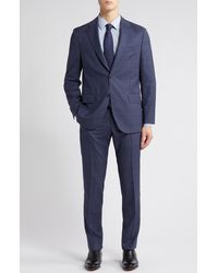 Peter Millar - Windowpane Check Tailored Fit Wool Suit - Lyst