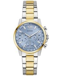 Guess - Two-Tone Multifunction Bracelet Watch, 36Mm - Lyst