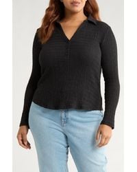 Sanctuary - Dreamgirl Long Sleeve Textured Knit Shirt - Lyst
