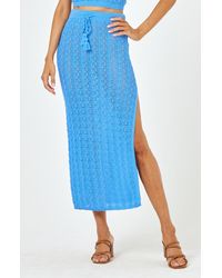 L*Space - Sweet Talk Open Stitch Cover-up Midi Skirt - Lyst
