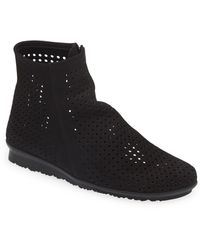 Arche - Perforated Wedge Bootie - Lyst
