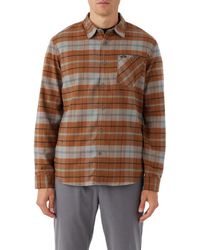 O'neill Sportswear - Redmond Plaid Stretch Flannel Button-Up Shirt - Lyst