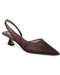 Sarto - Devin Slingback Half D'Orsay Pointed Toe Kitten Heel Pump - Lyst