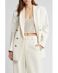 FRAME - Shawl Collar Double Breasted Jacket - Lyst