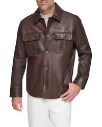 Andrew Marc - Mogador Lambskin Leather Jacket - Lyst