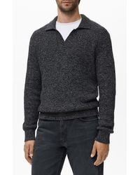 Mango - Structured Cotton Polo Sweater - Lyst