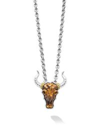 Lagos - Anthem Bull Pendant Necklace - Lyst