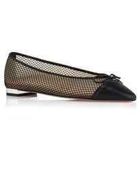 Aquazzura - Gioia Cap Toe Ballet Flat - Lyst