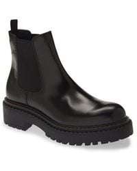 Prada - Double Chocolate Chelsea Boot - Lyst