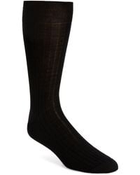 Canali - Ribbed Cashmere & Silk Socks - Lyst
