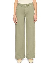 DL1961 - Zoie High Waist Relaxed Wide Leg Cotton & Linen Jeans - Lyst