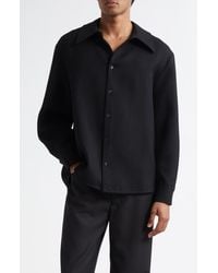 Séfr - Wes Virgin Wool Button-Up Shirt - Lyst
