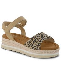 TOMS - Diana Platform Wedge Sandal - Lyst