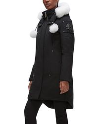Moose Knuckles - Stirling Down Parka With Genuine Shearling Trim - Lyst