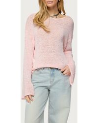 Edikted - Drop Shoulder Lightweight Sweater - Lyst