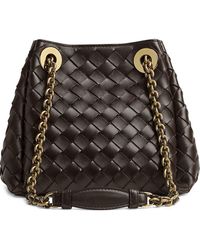 Bottega Veneta - Small Parachute Chain Intrecciato Leather Shoulder Bag - Lyst