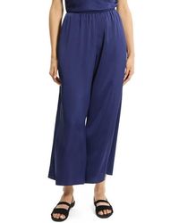 Theory - Fluid Satin Crop Pants - Lyst