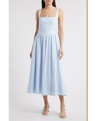 Charles Henry - Fit & Flare Midi Dress - Lyst