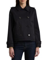 Ralph Lauren - Short Cotton Blend Trench Coat - Lyst
