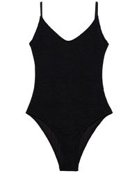 Mango - Strappy Rib One-Piece Swimsuit - Lyst