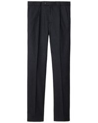 Burberry - Wool Flannel Tailored Trousers - Lyst