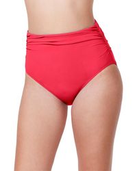 Gottex - Tutti Frutti Shirred High Waist Swim Bottom - Lyst