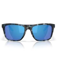 Costa Del Mar - Mainsail 55Mm Mirrored Polarized Rectangular Sunglasses - Lyst
