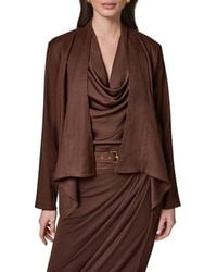 Donna Karan - Drape Front Jacket - Lyst