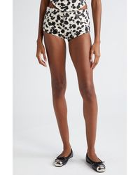 Area - Dalmatian Denim Hot Shorts - Lyst