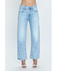 Pistola - Lexi Distressed Ankle Wide Leg Jeans - Lyst